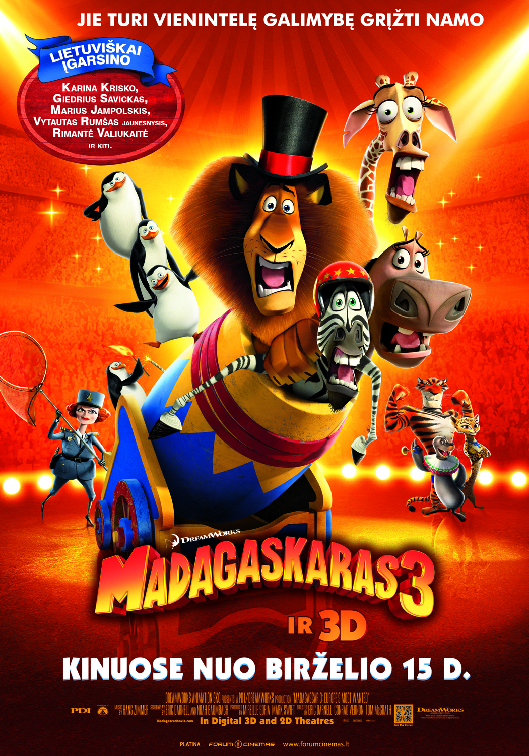 Madagaskaras 3 (3D) / Madagascar 3 (3D) (2012)